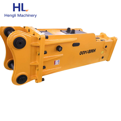 RM140 Mini Ekskavatör Üst Tip Keski 135mm Hidrolik Çekiç Kaya Yolu Taş Kırıcı