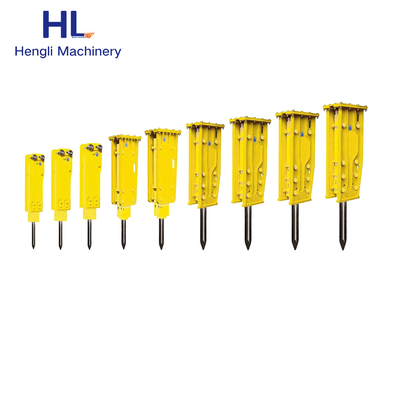 HL190 49 Tonluk Ekskavatör Hidrolik Kırıcı Çubuk Hidrolik Çekiç Kazık Büyük
